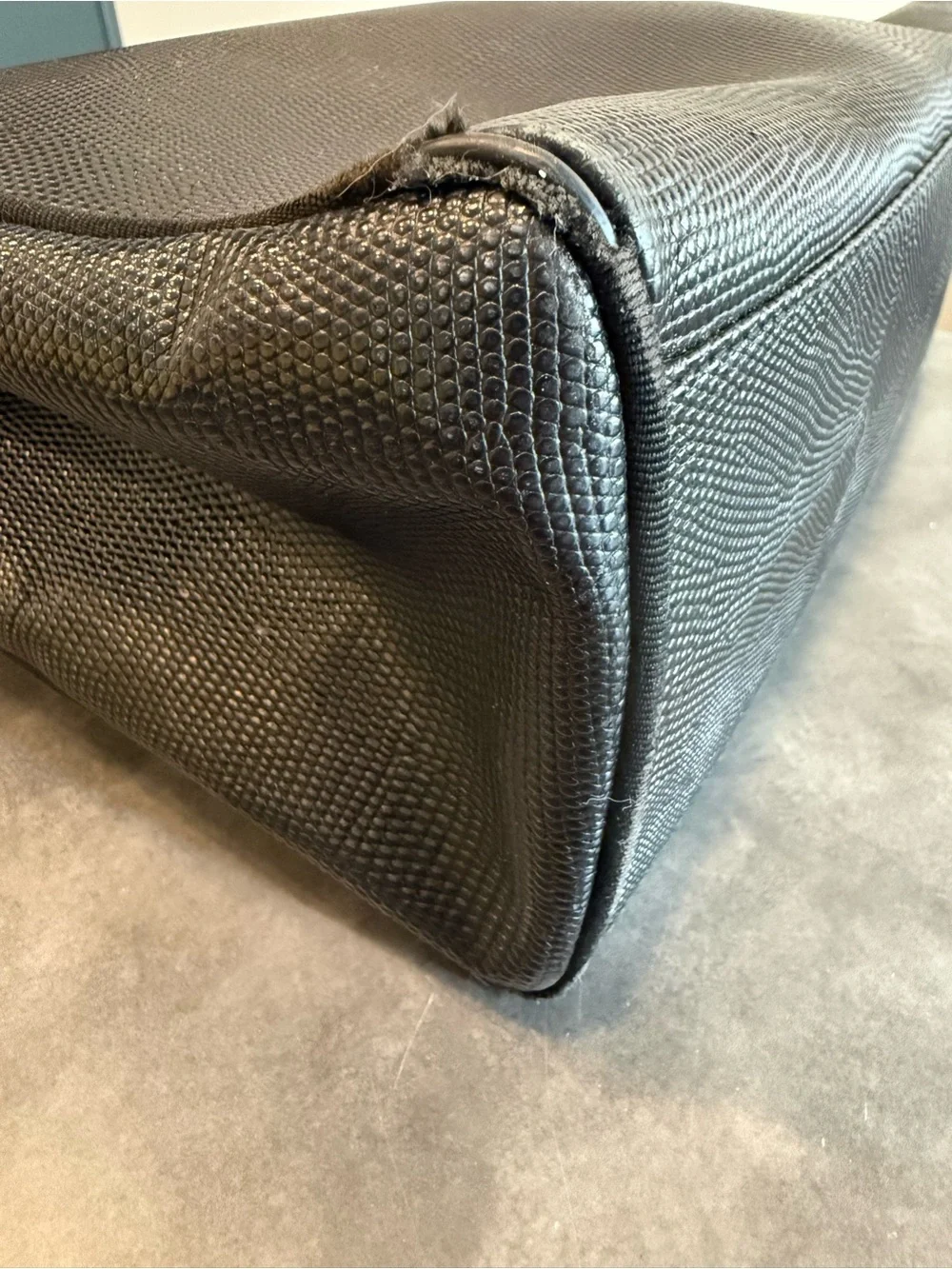 Salvatore Ferragamo Black Tote with Gold Logo Hardware